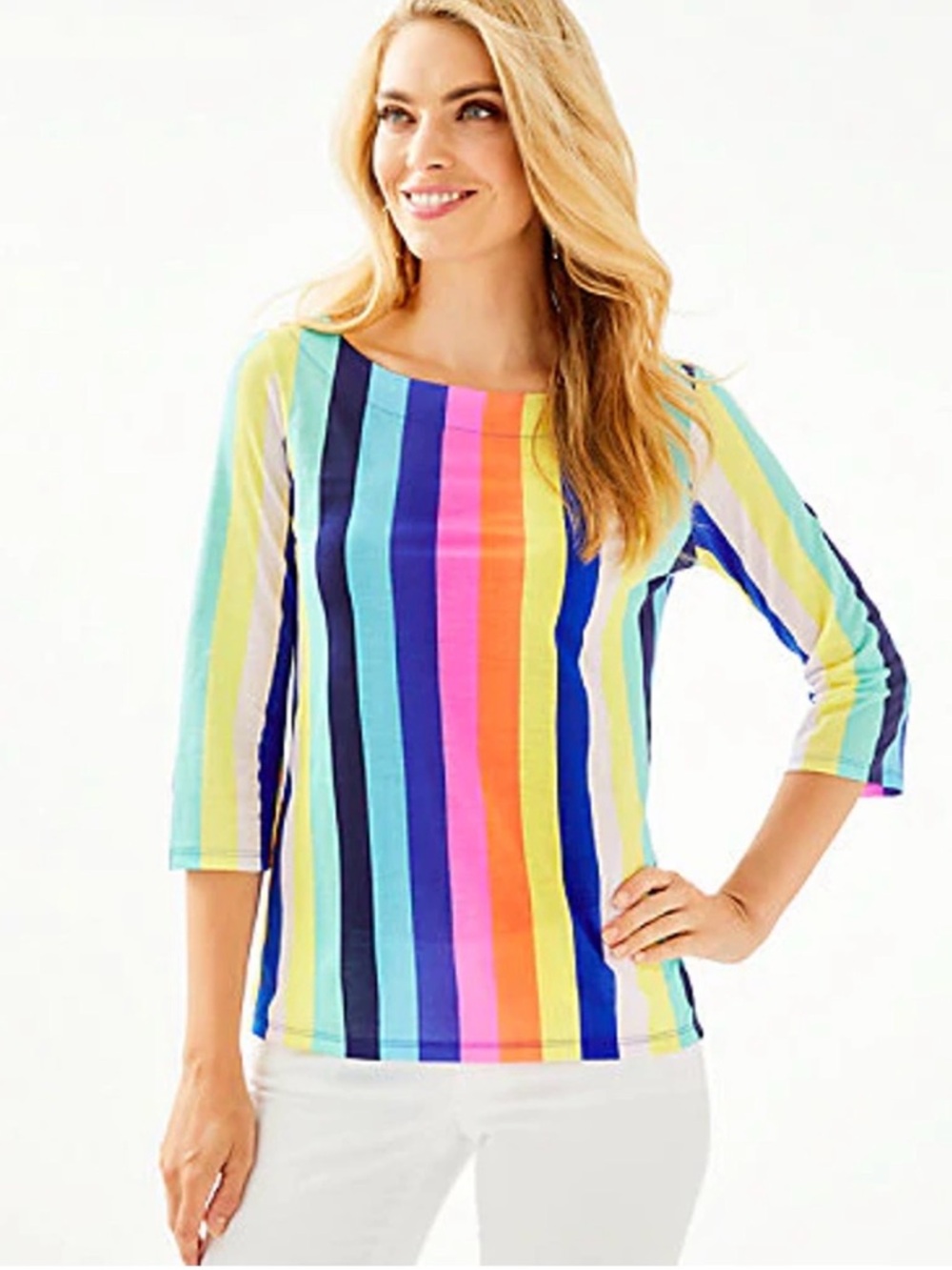 NWT Lilly Pulitzer Waverly Top Medium Lilly’s Ransom Stripe Tunic